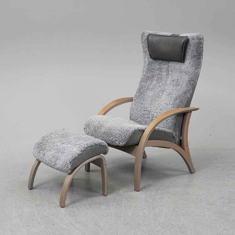 A 'Delta Adventure' easy chair with foot rest, Brunstad, Norge.