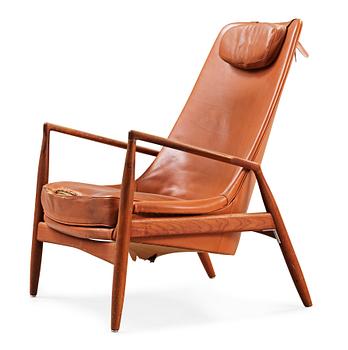 44. An Ib Kofod Larsen high back armchair 'The Seal', OPE, Jönköping, Sweden 1950-60's.