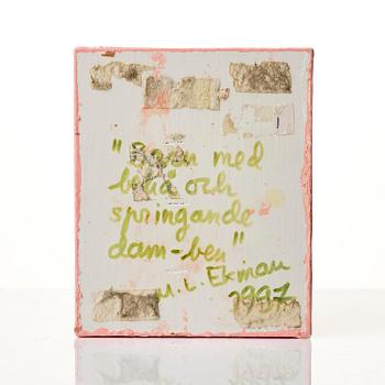 Marie-Louise Ekman, "Dam med behå och springande dam-ben".