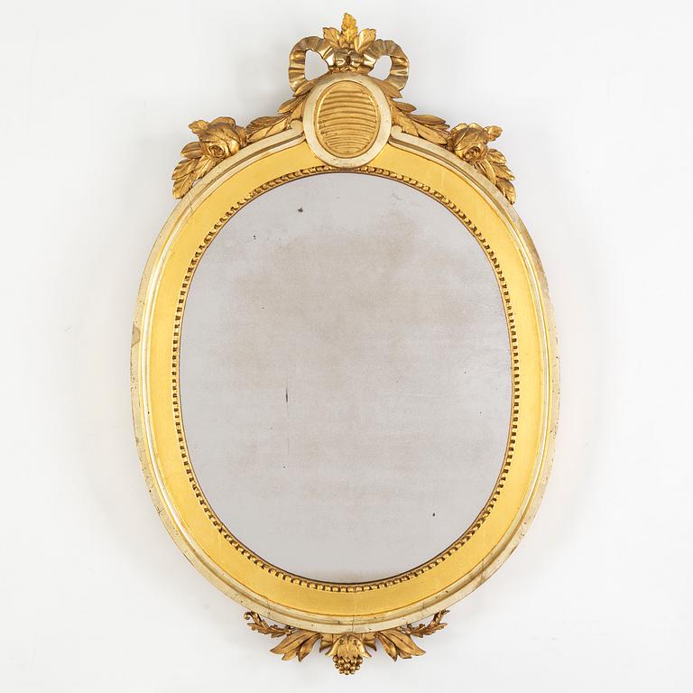 A Swedish Gustavian 18th century mirror/frame,