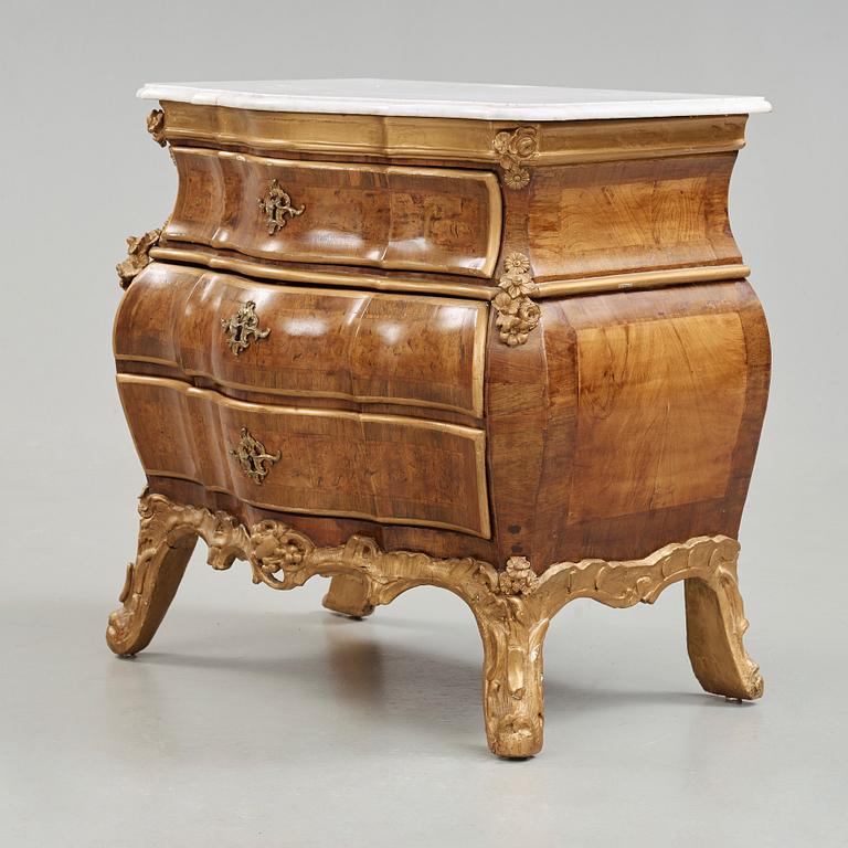 A Danish Rococo 18th century commode by M. Ortmann.