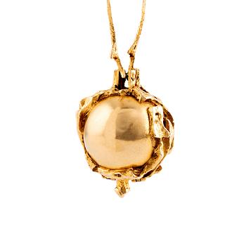 Björn Weckström, An 18K gold pendant/watch 18K gold, "Sun Dial".