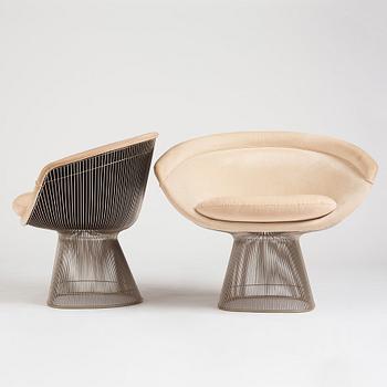 Warren Platner, a pair of 'Platner Side Chairs', Knoll, USA 1960-1970s.