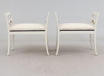 TABURETTER, 1 par, Karl Johanstil, 1900-talets början.