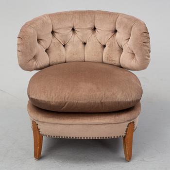 Otto Schulz, a "Schulz" easy chair, Jio Möbler, Jönköping, Sweden, mid 20th century.