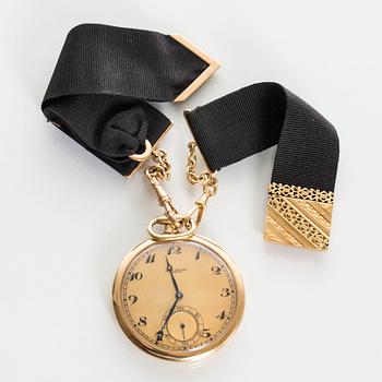 FICKUR, 18k guld, Alex Hüning, Geneve, 1900-talets början. Total vikt ca 80 gram.