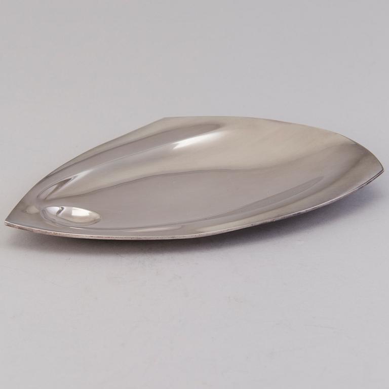 TAPIO WIRKKALA, A silver plate marked TW, for Kultakeskus, Hämeenlinna, Finland 1967.