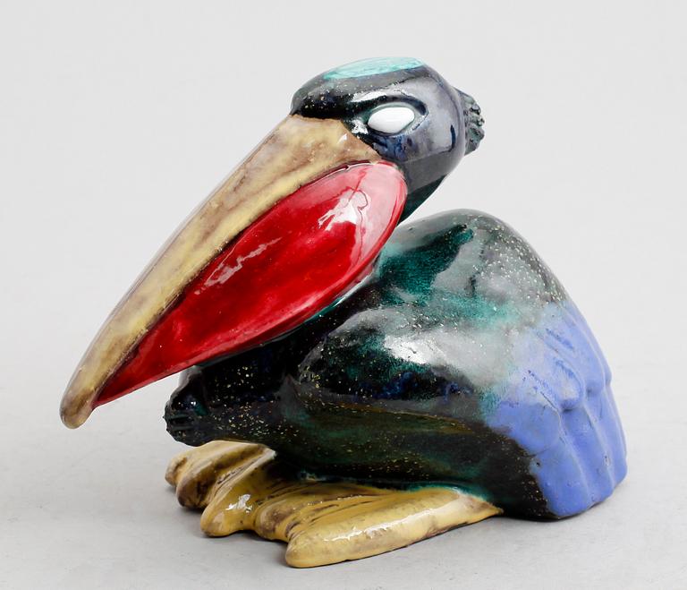 FIGUR, lergods, Taisto Kaasinen, Upsala Ekeby, 1900-talets mitt.
