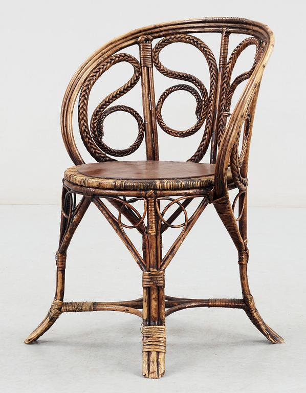 KORGSTOL, troligen sekelskiftet 1900.