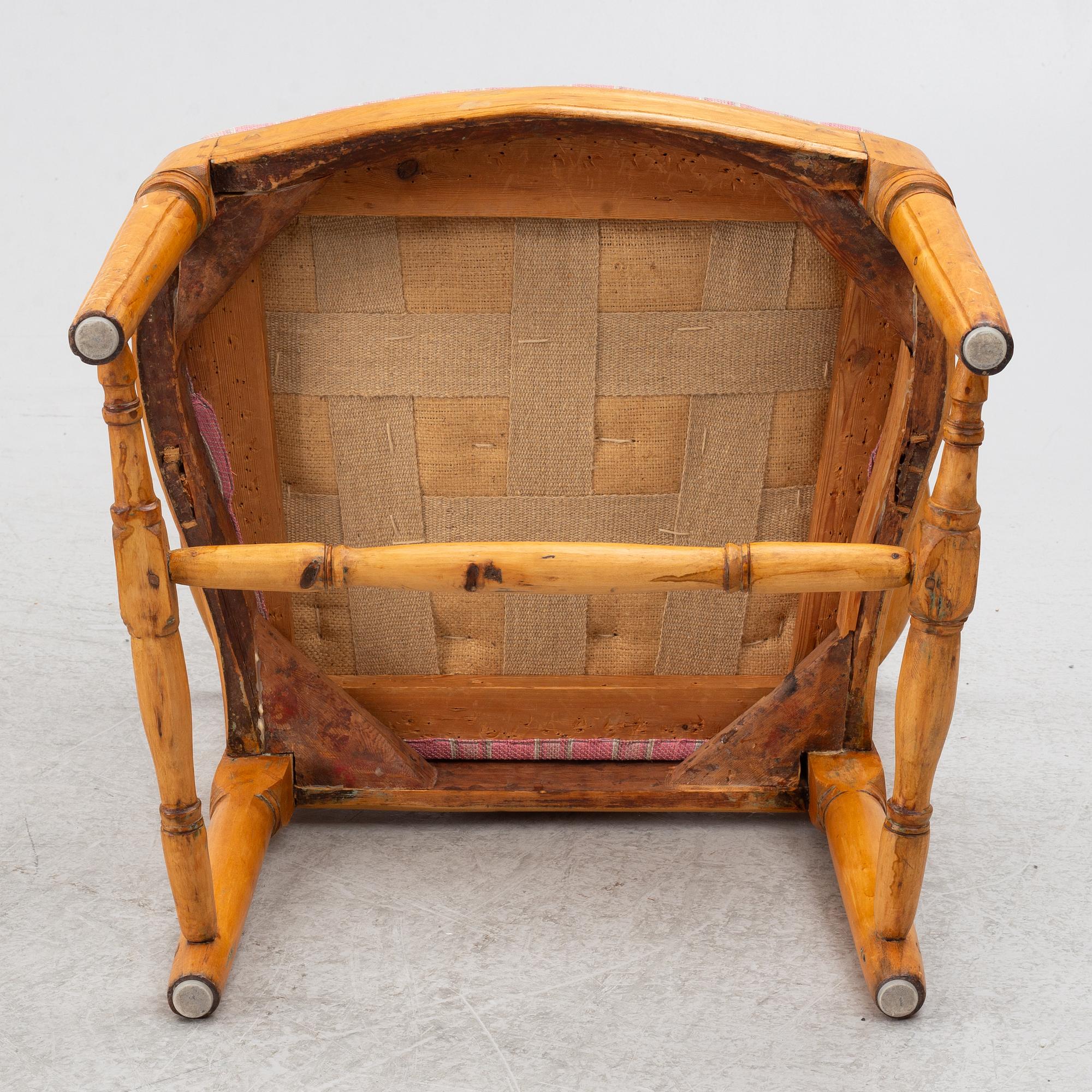 A pair of Gustavian chairs, circa 1800.