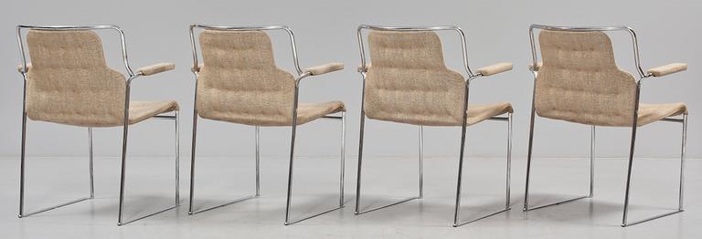 KARMSTOLAR, 4 st, "Mia", Bruno Mathsson, 1900-talets fjärde kvartal.