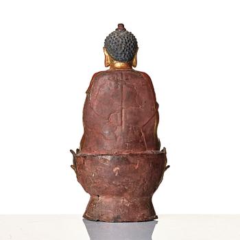Bhaisajyaguru Buddha, brons. Mingdynastin (1368-1644).
