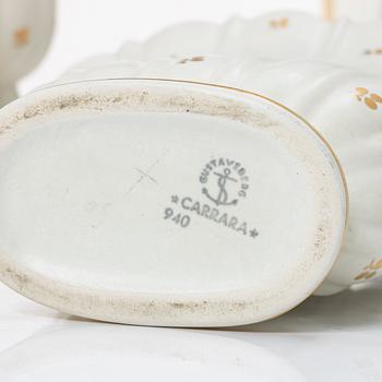 Wilhelm Kåge, a 53-piece ceramics collection 'Carrara', Gustavsberg.