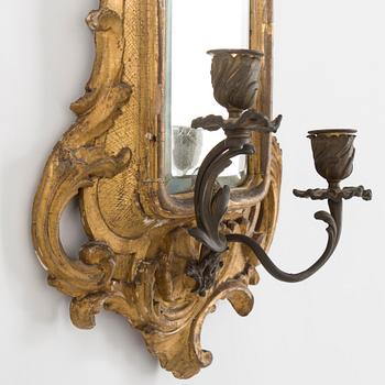 A MIRROR, probably Denmark / Northern Germany, rococo, 10th century.