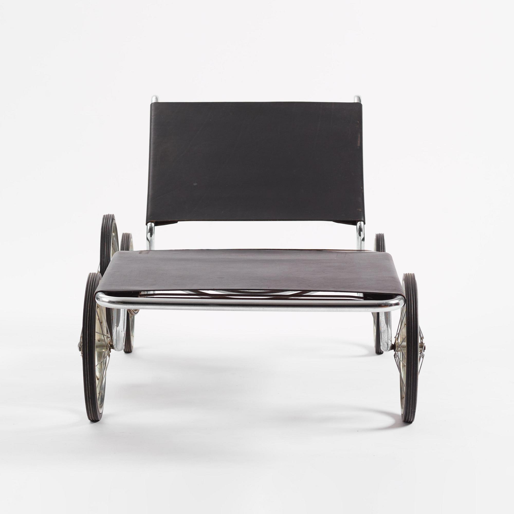 Marcel Breuer, liggfåtölj, modell "F41", Tecta, Tyskland, efter 1984.