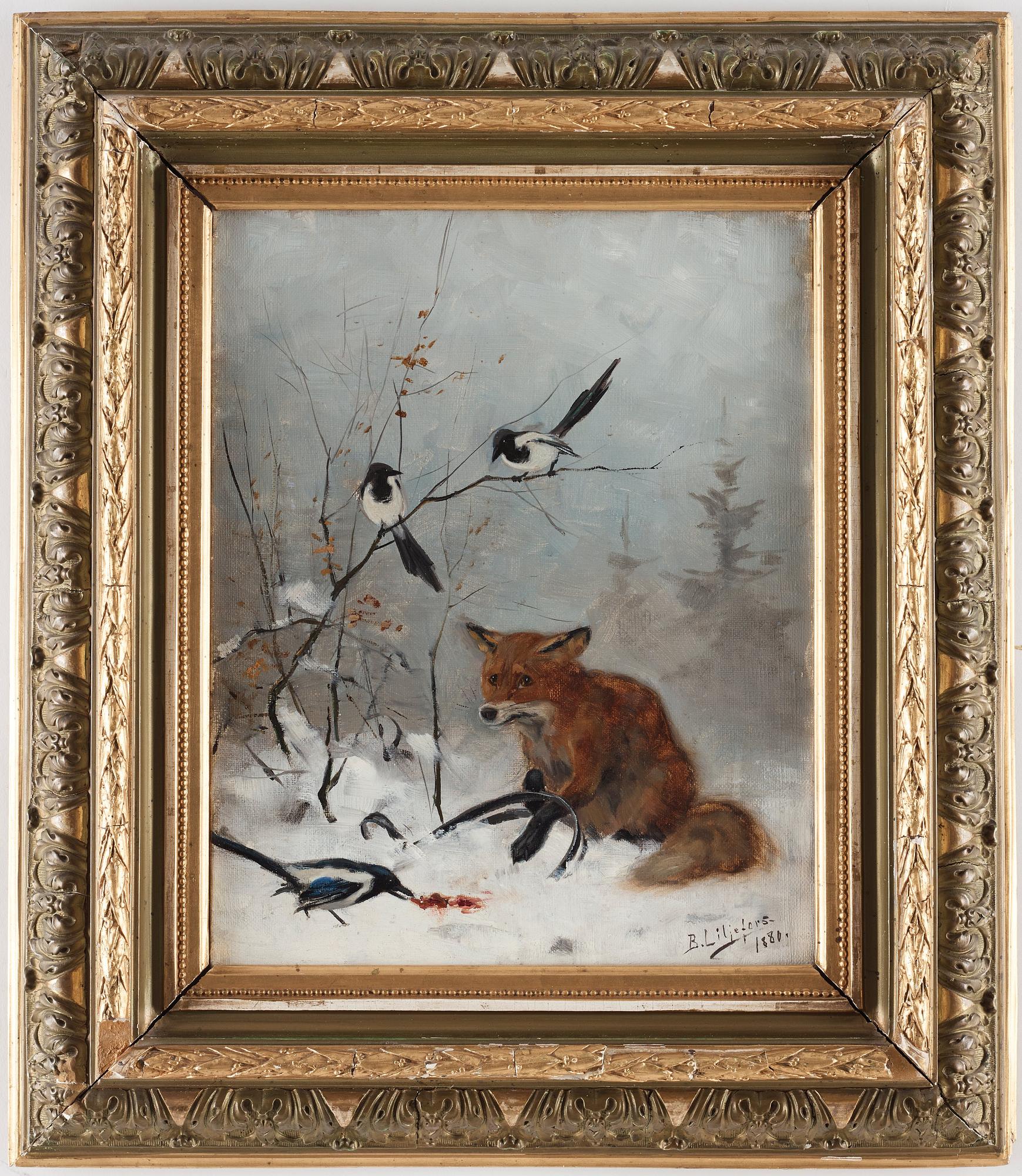 Bruno Liljefors, Trapped Fox.