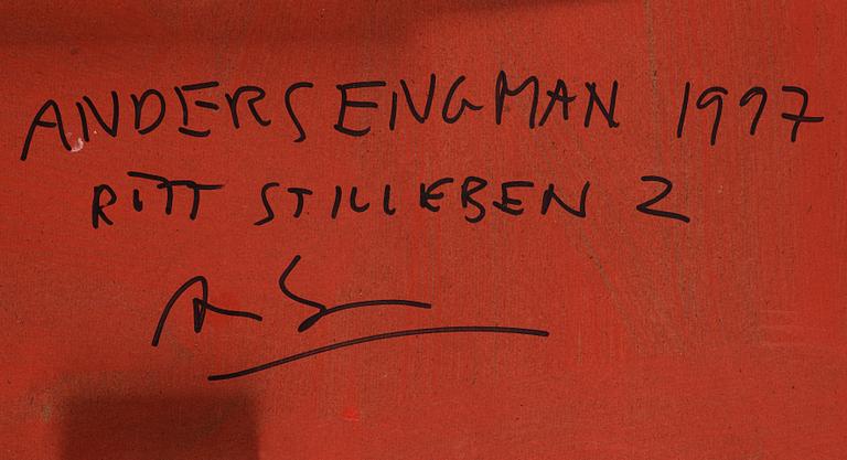 Anders Engman, "Rött Stilleben 2".