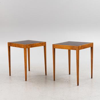 A pair of Swedish Modern side tables, 1940's.