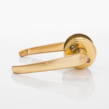 A set of six 1960s-70s door handles.