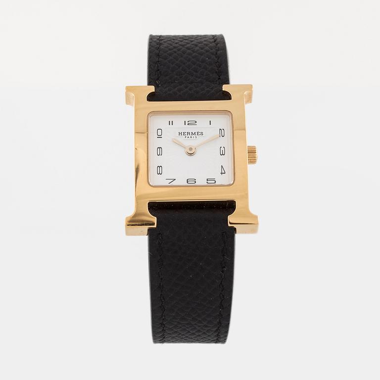 HERMES, "Heures H", wristwatch, 21 x (30) mm.