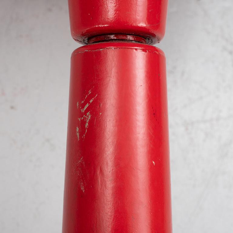 Yrjö Kukkapuro, a pair of 'Saturnus' tables and eight chairs, Haimi, Finland, 1970's.