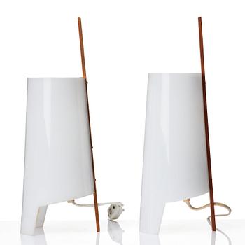 Hans Bergström, a pair of table lamps, model "748", ateljé Lyktan, Sweden 1940-50s.