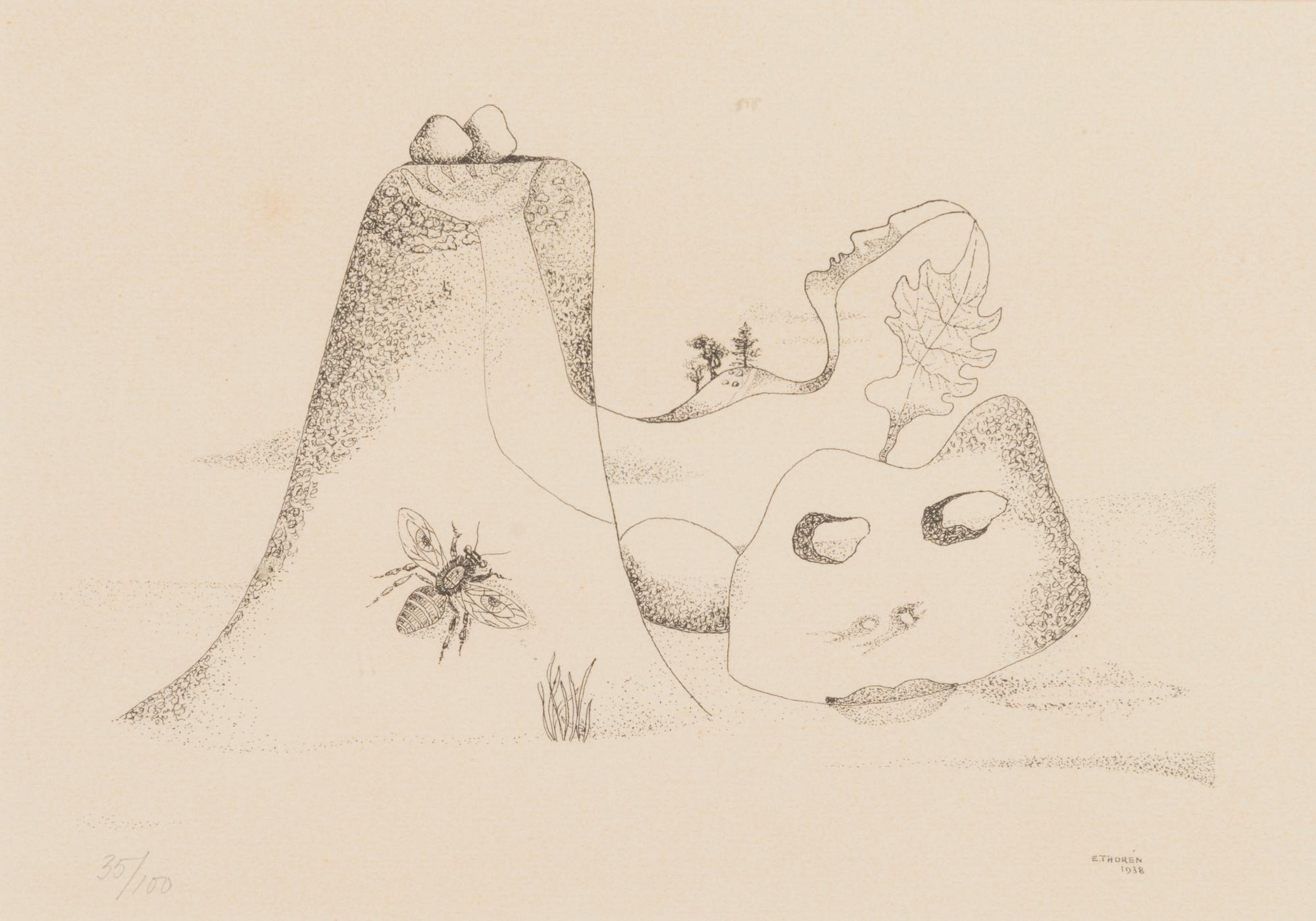 ESAIAS THORÉN, 3 kpl, litografeja, signeerattu ja päivätty E. Thorén 1935-38.