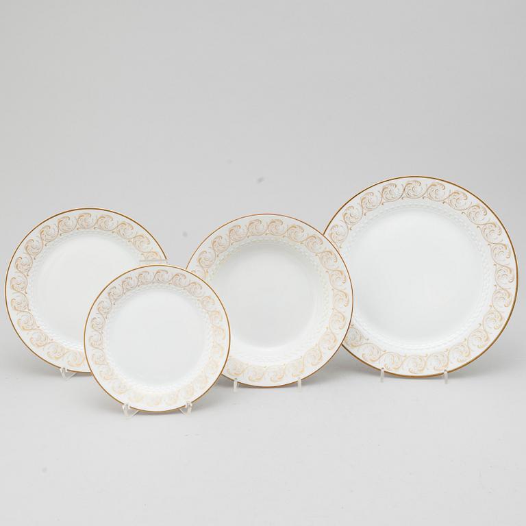 MATSERVIS, 60 delar, porslin, Hackefors, 1900-talets mitt.