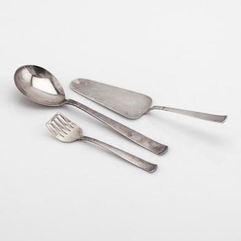 Jacob Ängman, cutlery service, silver, 224 pieces, "Rosenholm", GAB,