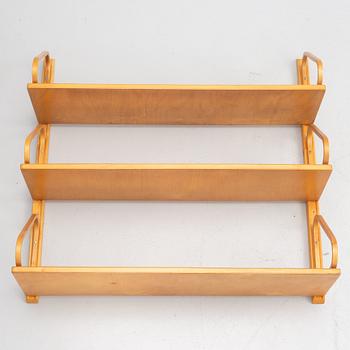 Alvar Aalto, shelf, 112b-4, likely produced under licence by Aalto Design Hedemora for Artek, mid-20th century.
