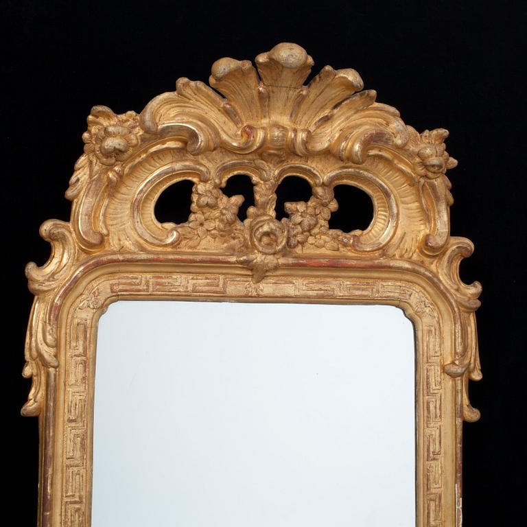 A Swedish Rococo mirror by N Sundström, master 1754.