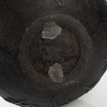 Anja Notini, urna med lock, egen ateljé, Saltsjö-Boo.