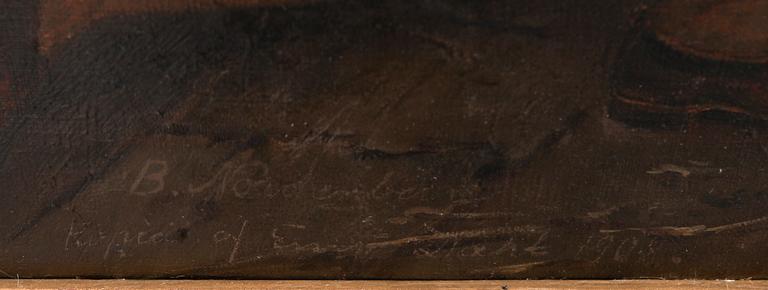 BENGT NORDENBERG kopia efter, olja på duk, otydligt signerad E Dahl och daterad 1908.