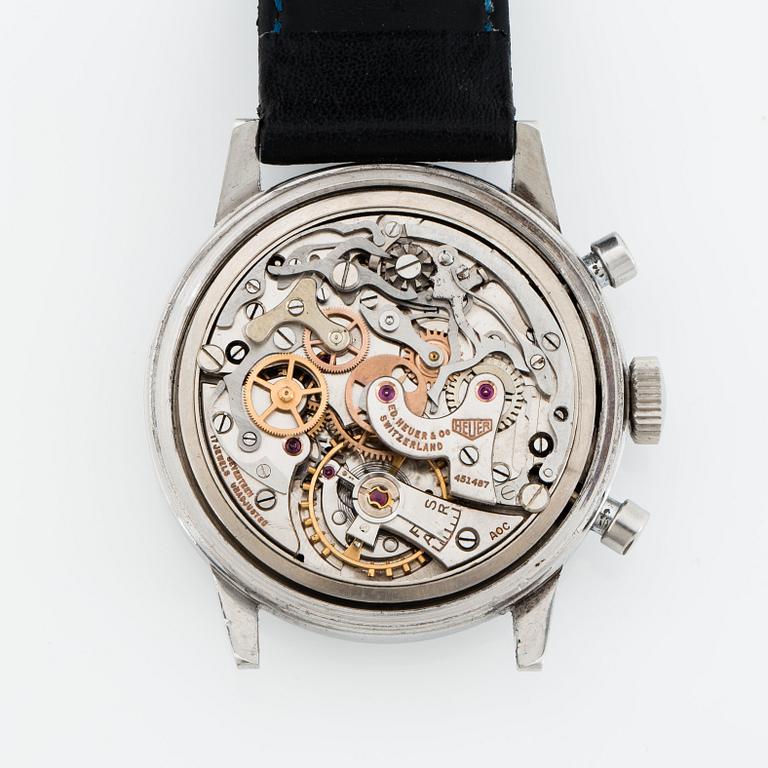 Heuer, chronograph, "Gilt Dial".