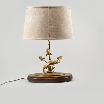 BORDSLAMPA, 1900-talets andra hälft.