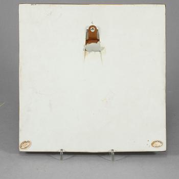PLAKETT, porslin, Lisa Larson, Gustavsberg, 1900-talets andra hälft.