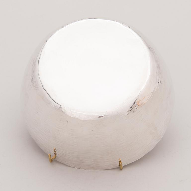 Tapio Wirkkala, Skål, silver stämplad TW, Kultakeskus, Tavastehus 1978.