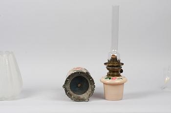 FOTOGENLAMPA, metall och glas, sent 1800-tal.