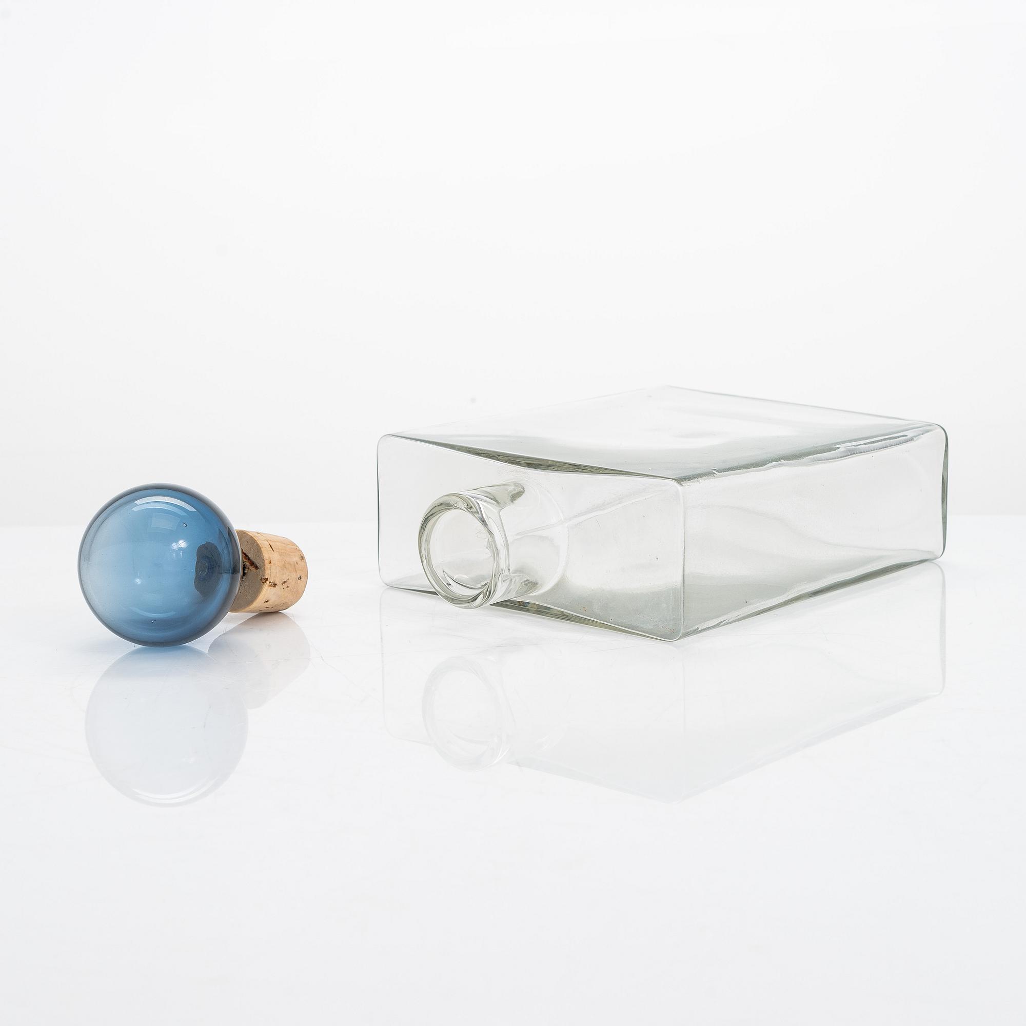 Kaj Franck, flaska, signerad K. Franck Nuutajärvi Notsjö -63.