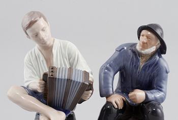 FIGURINER, 2 st, porslin, Bing & Gröndahl, 1900-talets andra hälft.