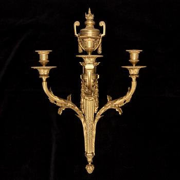 APPLIQUER, ETT PAR, Louis XVI-stil, Frankrike, 1800-tal.