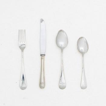 A 38 piece silver cutlery service, model Svensk, GAB/Gewe, Eskilstuna, 1981–2005.