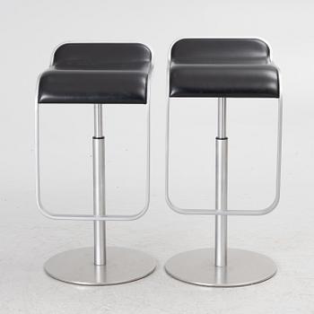 Shin & Tomoko Azumi, a pair of 'Lem' bar stools, LaPalma, Italy.