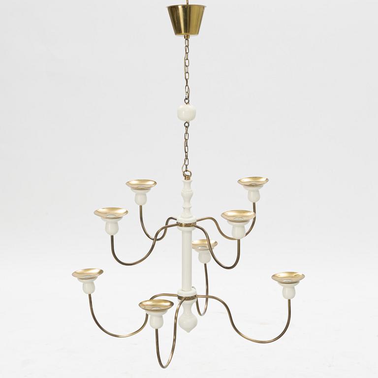 Josef Frank, chandelier, model 2586, Svenskt Tenn.