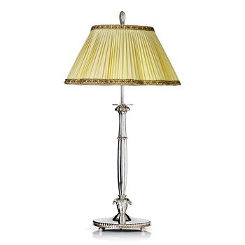 456. Firma Carl Hoff, a silver table lamp, Swedish import marks, Helsingborg 1929.