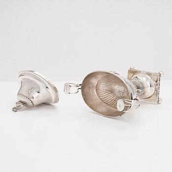 Jacob Richard Borg, sockerskål, silver, Gävle 1828.