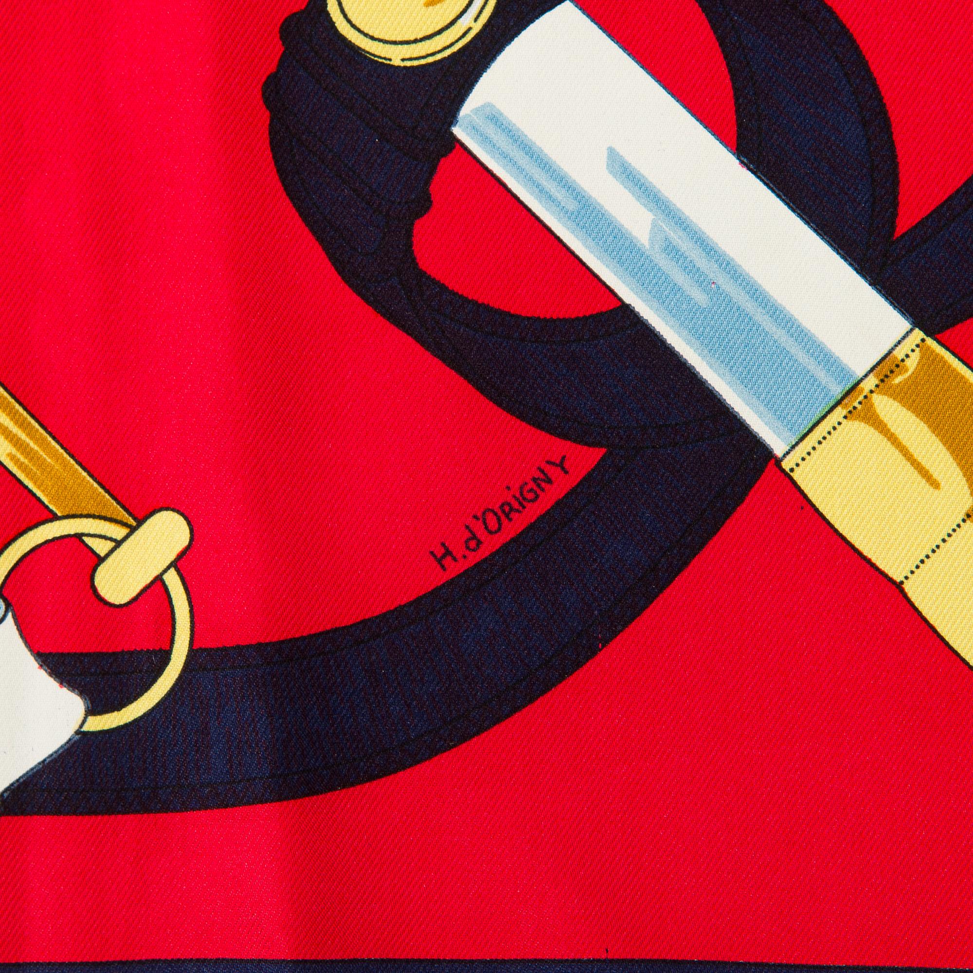 Hermès, an 'Eperon d'Or' scarf.