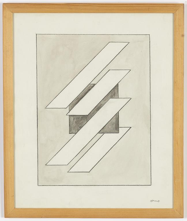 Bengt Orup, mixed media, signed.