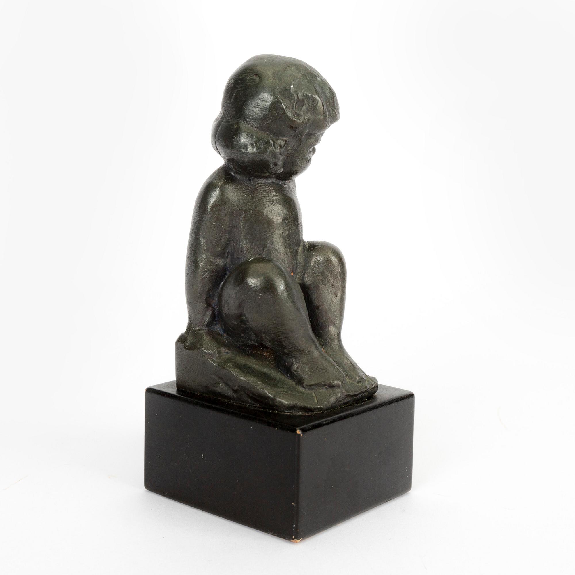 Carl-Einar Borgström, a signed bronze sculpture.