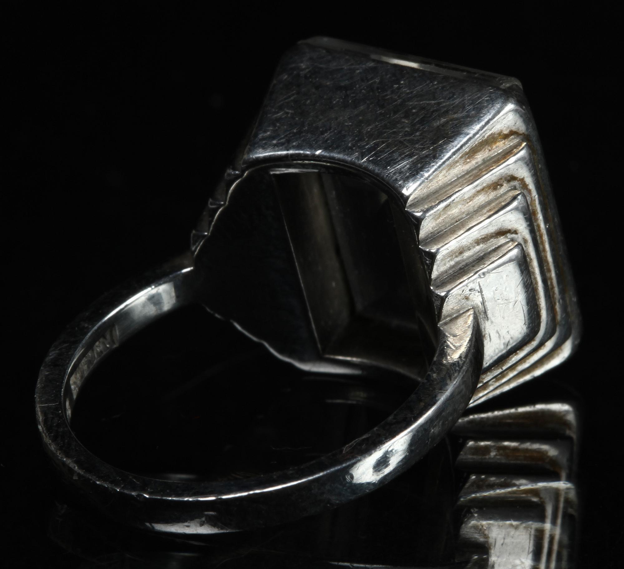 RING, silver, Wiwen Nilsson, Lund, 1947.